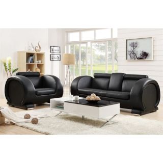 Canapé + fauteuil en cuir vachette noir   Achat / Vente CANAPE