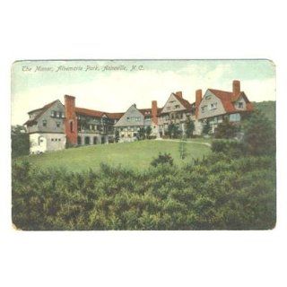 The Manor Albemarle Park Postcard Asheville NC 1900s