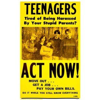Teenagers Act Now Poster