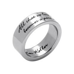 Toscana Stainless Steel Inspirational Message Band