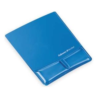 Fellowes 9182201 Mouse Pad w/Wrist Support, Blue, Standard