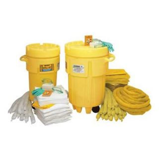 Enpac 1399 YE LS Spill Kit, Wheeled Can, 62 gal., Oil Only