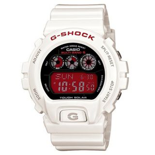 Casio Mens G Shock White Atomic Digital Sport Watch
