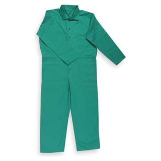 Condor 6NB92 Flame Resistant Coverall, Green, S, HRC2