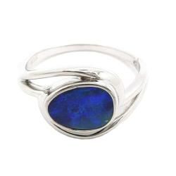Pearlz Ocean Sterling Silver Boulder Opal Ring