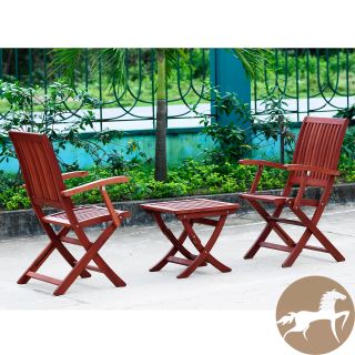Christopher Knight Home Tahitian Deluxe Eucalyptus Wood Outdoor 3