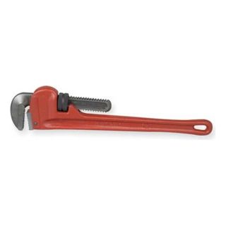 Westward 4YR94 Straight Pipe Wrench, Cast Iron, 24 in.