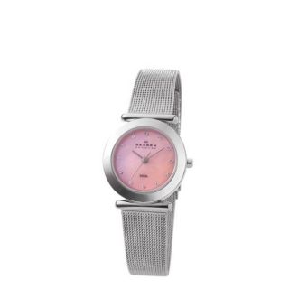 Skagen Womens Steel Collection Crystal Accented Watch