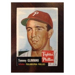 1953 Topps #140 Tommy Glaviano Phillies VG Creased top