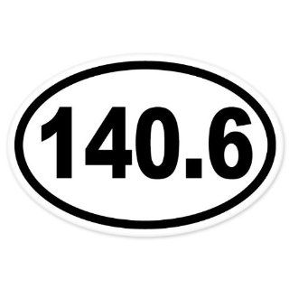 140.6 Ironman Triathlon Run car bumper window sticker 5 x 3  