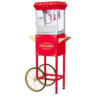 Great Northern Popcorn GNP 400 All Star Red Popcorn Machine and Cart