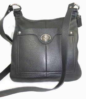 Hippie Black Leather Crossbody Shoulder Bag 16533 Black Shoes