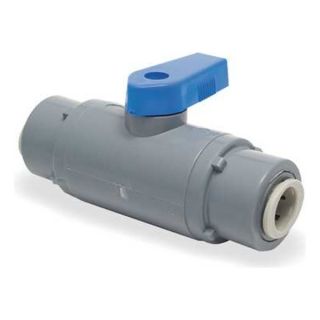 Smc 6381790 Ball Valve, 1/4 In, Push To Connect, PVC