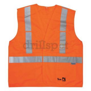 Viking 6136FR 2XL/3XL FR Safety Vest, HiViz Orange, 2XL/3XL