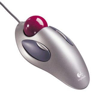 Logitech 904360 0403 Marble USB Optical Mouse TrackBall (Refurbished