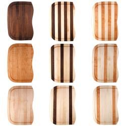 Kobi Custom Fit Maple Cherry or Walnut Wood Cutting Board For Ticor