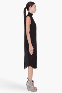 T By Alexander Wang Black Silk Georgette Dress for women