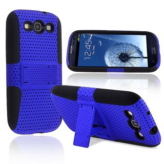 Black/ Blue Hybrid Case for Samsung Galaxy S III/ S3 i9300 Today: $4