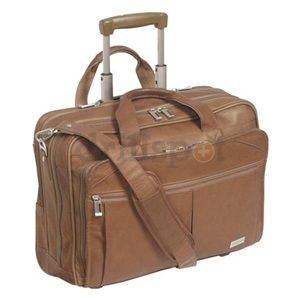 Solo Cases D5294 Leather Rolling Computer Cases