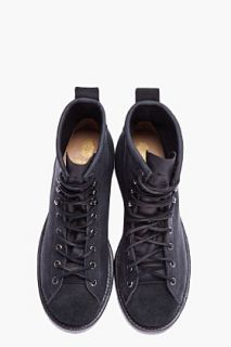 Yuketen Black Tumbled Leather Paul Boots for men