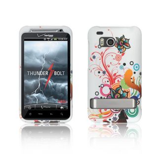 Luxmo HTC Thunderbolt/ Incredible HD Autumn Flower Rubberized Case