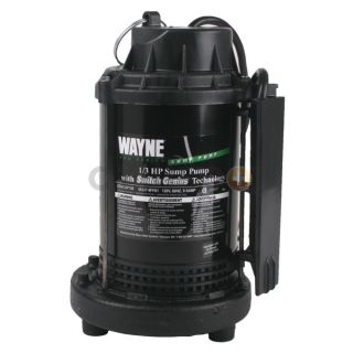 Wayne Water Systems CDUCAP725 1/3 HP Cast Iron Sump Pump with Switch Genius Technology