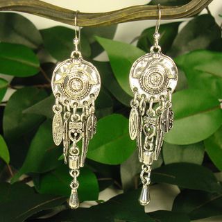 Jewelry by Dawn Long Chandelier Antique Pewter Colored Earrings