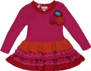 Pezzo Doro Kleid M31037 30 Strickleid Kleinkind pink orange 
