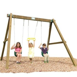 Play Time Classic Series Swing Set with Rope Accessories