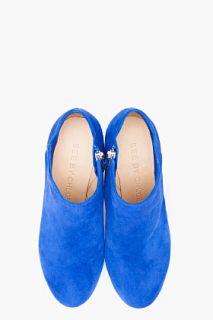 See by Chloé Blue Suede Ankle Boots for women