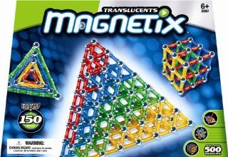 Magnetix Translucent   140 Pieces (2 Pack x 70each) Toys