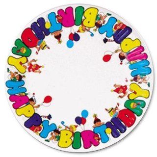 Count 9 Inch Paper Plate Birthday white Case Pack 144: Everything Else