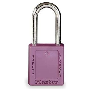 Master Lock 410PRP Padlock, Zenex, Purple, Length 1 3/4 In