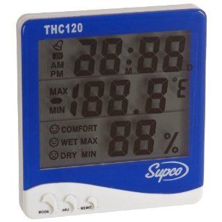 Supco THC120 Triple Display Indoor Digital Thermo Hygrometer with