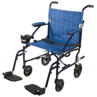 Drive Fly Lite 19 inch Ultra Lightweight Transport Wheelchair Today $