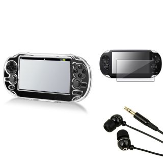Clear Crystal Case/ LCD Protector/ Headset for Sony PSP Vita Today $8