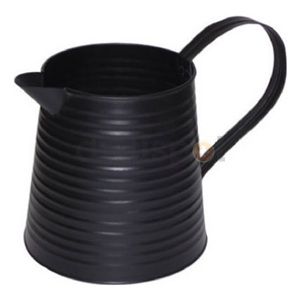 Outdoor Interiors Import 50830MB 7.5" Medium Black Watering Vase, Pack of 6