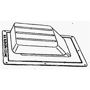 Donnelly Manufacturing CO R61 B 8" x 9" Brown Plastic Roof Vent