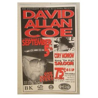 David Allan Coe Poster Handbill Gig 