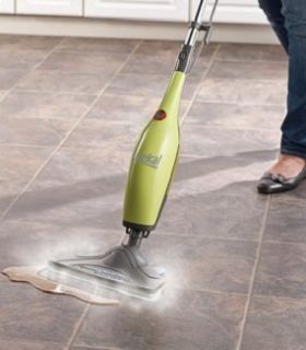 Washable steam mop pads clean the kitchen floor messes with ease