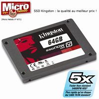 Kingston SSD 64Go V100 2.5   Capacité 64Go   SATA II   Lecture (max
