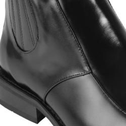 Oxford & Finch Mens Topstitched Leather Ankle Boots